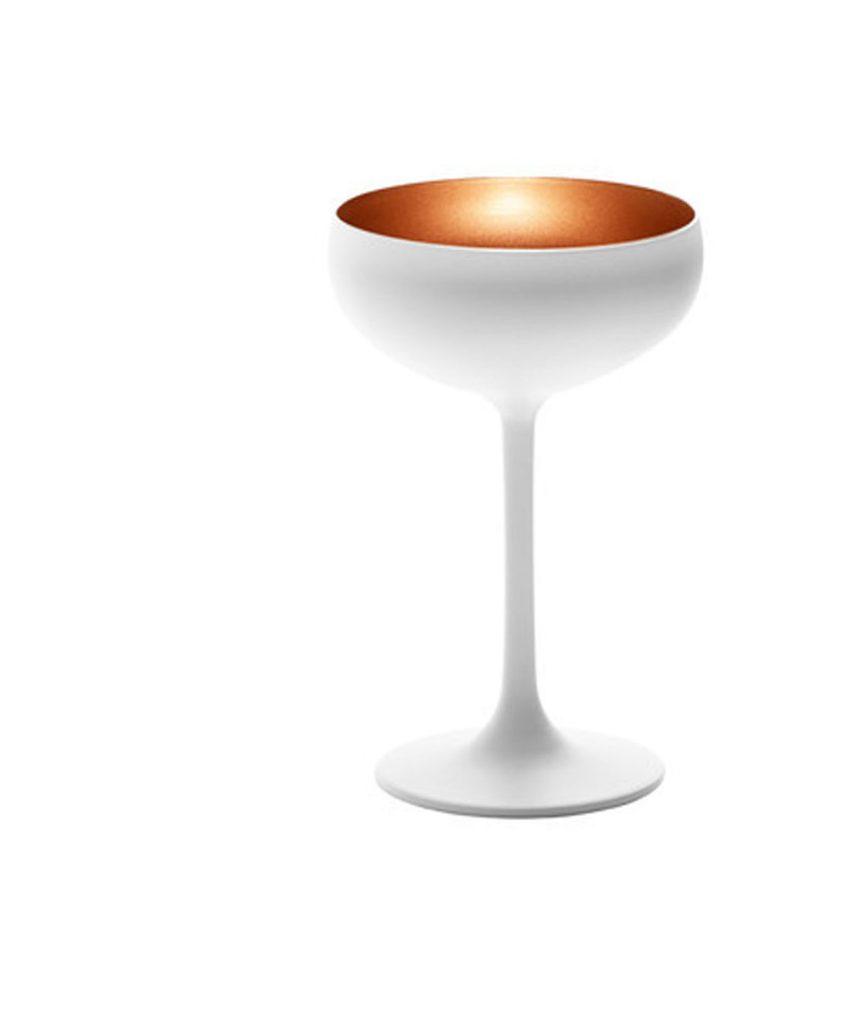 STOLZLE – OLYMPIC CALICE CHAMPAGNE - SET DA 6 - Bianco/Bronzo